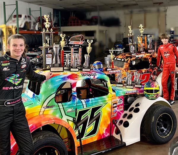 Isabella Robusto in a Legend Car