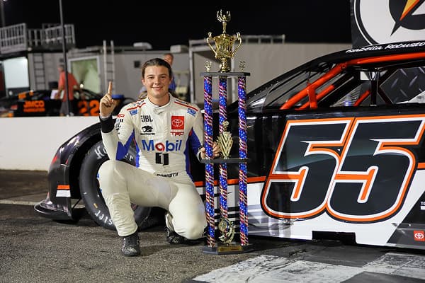 Isabella Robusto after signing with Toyota Racing Development